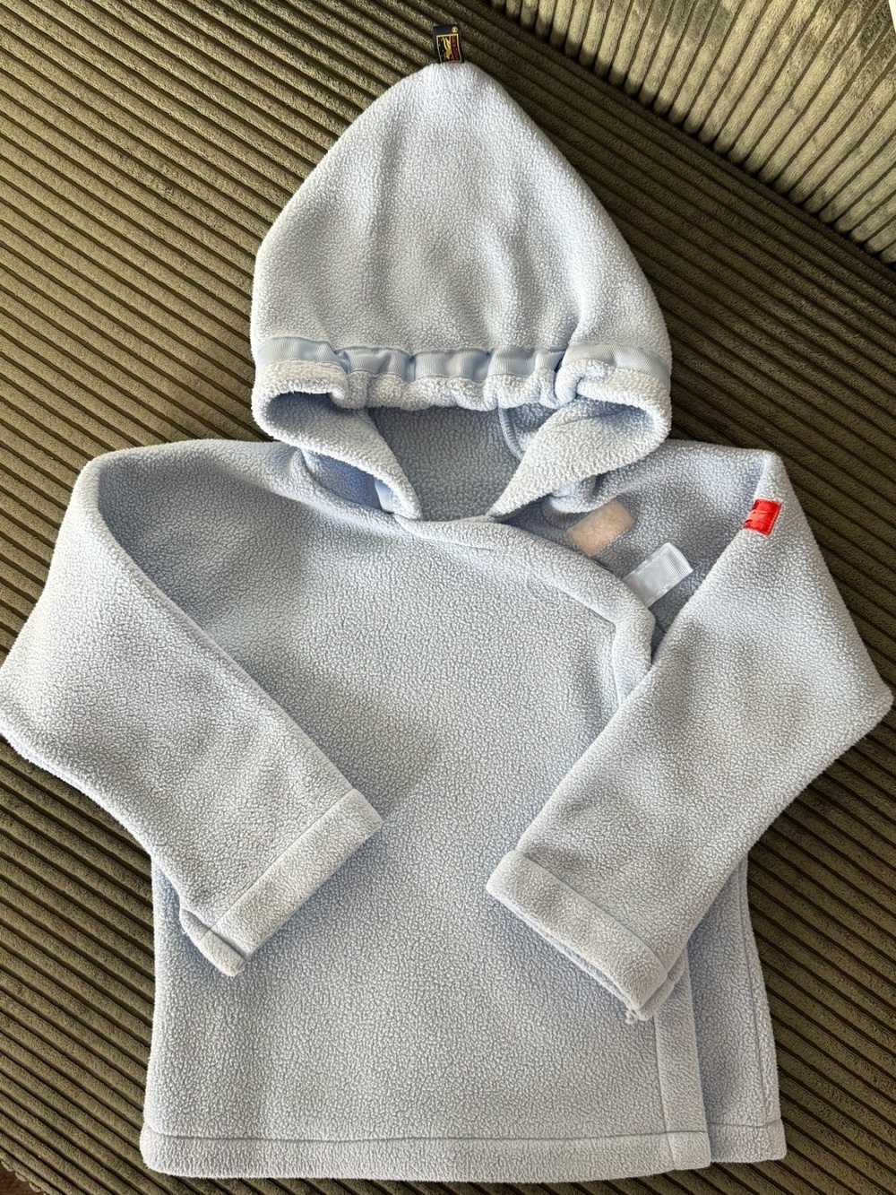 Widgeon Kids Fleece Jacket | Light Blue | Top Velcro Strap Missing | Unisex